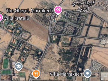 قطعة أرض استثنائية في مراكش: فرصة للفيلات الفاخرة