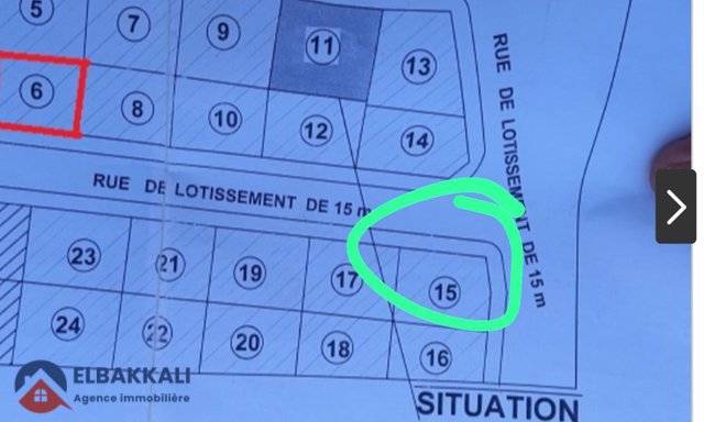 Terrain titré en lotissement à vendre — Tanger, Hay Hassani - 2