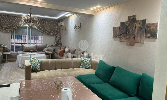 Wohnung mit 3 Schlafzimmern zur Miete in Sidi Maarouf, Casablanca - 75 m²