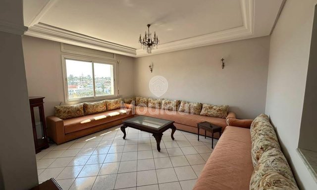 Appartamento luminoso in affitto a Casablanca, 90 m² con 2 camere