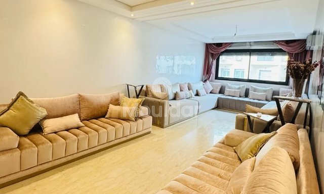 Casablanca'da Val Fleuri'de 3 odalı daire kiralık