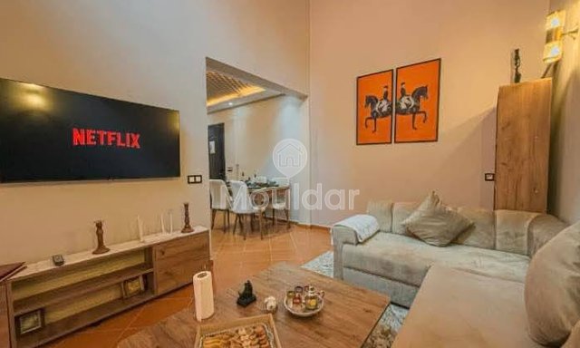 شقة دوبلكس رائعة للإيجار في مراكش - مبروكة، غرفة نوم واحدة