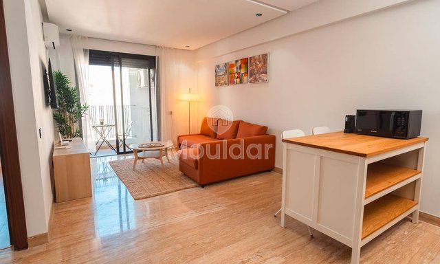Moderne studio te huur in Casablanca Belvédère met balkon!