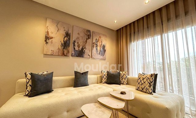 شقة مكيفة في الدار البيضاء - بالم مع شرفة جميلة - 2