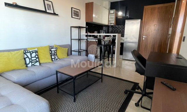 Çok şık 1 odalı daire, Bourgogne, Casablanca'da kiralık teras