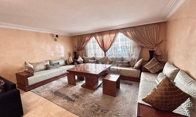 Lumoso appartamento arredato da affittare a Casablanca: comfort e attrezzature moderne