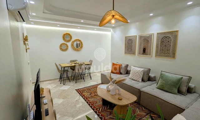 شقة للإيجار في مراكش: غرفتان مع تراس