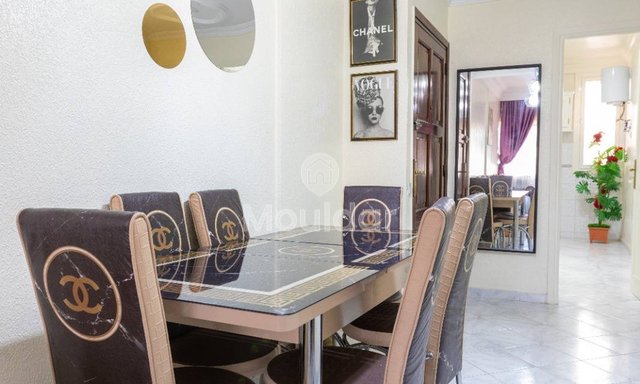 Möblierte Wohnung zu vermieten mit Balkon in Casablanca - 2 Schlafzimmer - 4