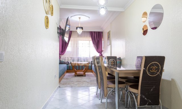 Möblierte Wohnung zu vermieten mit Balkon in Casablanca - 2 Schlafzimmer - 2