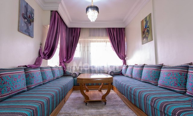 Möblierte Wohnung zu vermieten mit Balkon in Casablanca - 2 Schlafzimmer