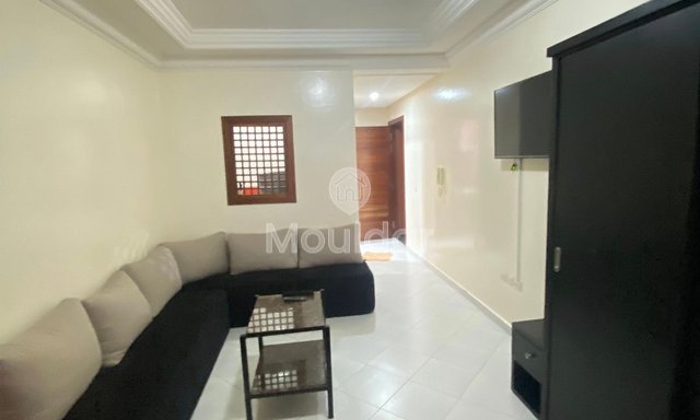 استوديو جذاب مفروش للايجار مع تراس في الرباط أغداль