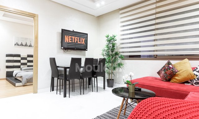 استوديو حديث للإيجار في المعاريف، الدار البيضاء - غرفة نوم واحدة - 3