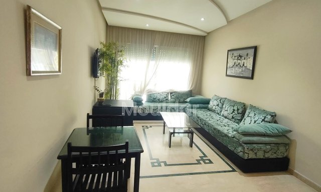 Modernes Studio zu vermieten in Casablanca, mit Balkon und Sicherheit