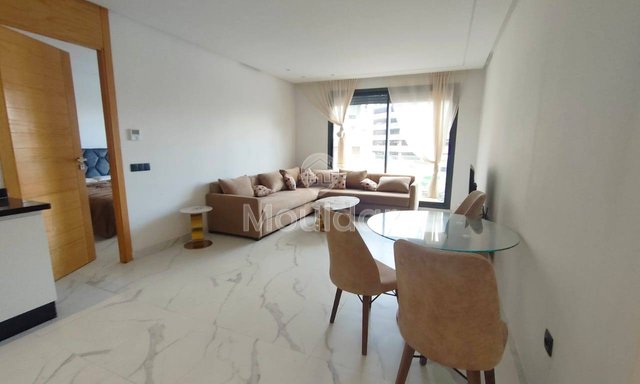 استوديو حديث للإيجار في الدار البيضاء مع شرفة وتكييف الهواء - 3