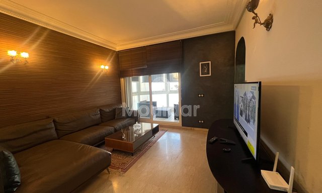 Bel Appartement Meublé a Casablanca Gauthier con Balcone e Sicurezza