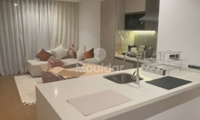 استوديو حديث في مدينة الدار البيضاء المالية مع شرفة وتراس