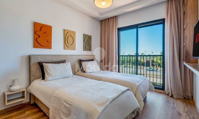 شقة مفروشة للإيجار في مراكش مع مسبح وحديقة