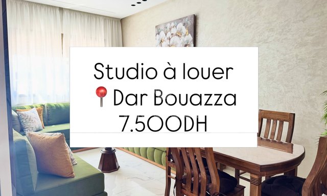 Studio for rent in Dar Bouazza