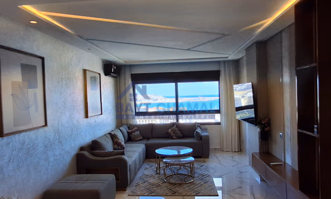 Furnished Apartment for Rent with Sea View in Malabata, Tangier