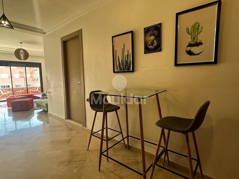 Charmantes Appartement zur Vermietung in Guéliz, Marrakech - 81m² - Photo 6