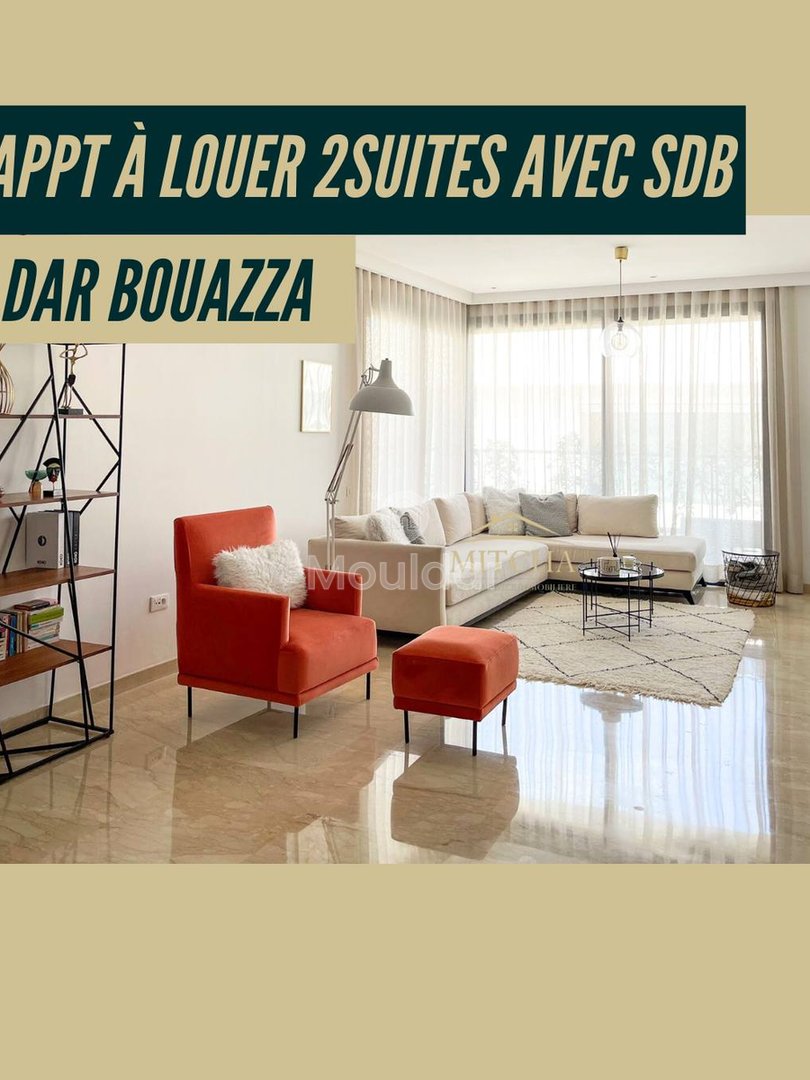 Appartement in Dar Bouazza te huur: 2 kamers, 129 m² - Photo 1