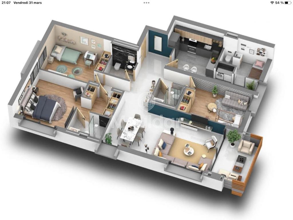 Ruim appartement te huur in Dar Bouazza – 133m², 3 kamers - Photo 6