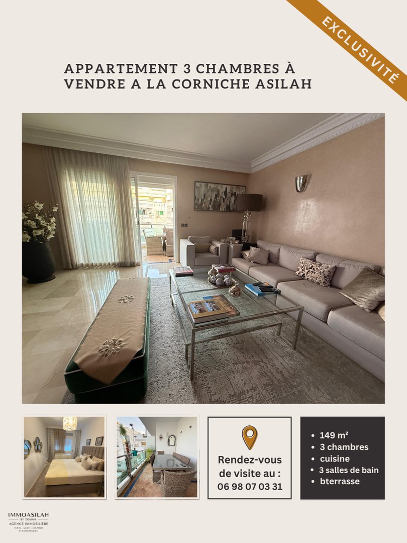 Appartement haut standing meublé à vendre Asilah - Photo 8