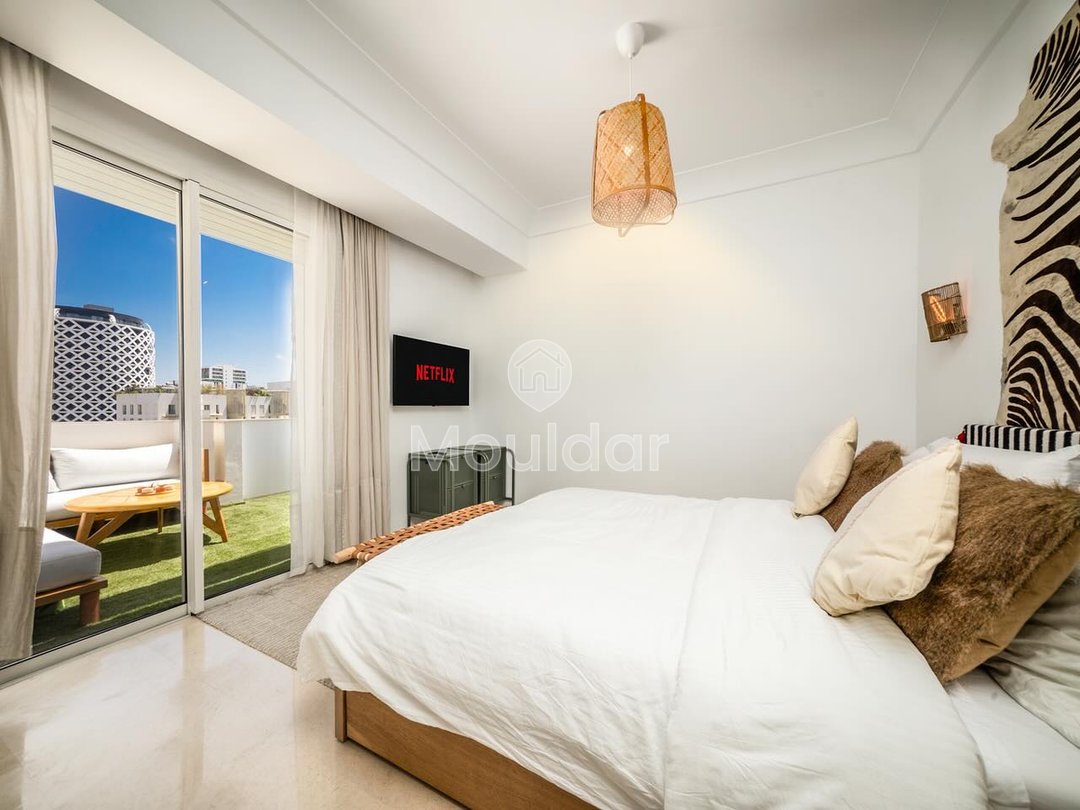 للايجار: شقة حديثة مكونة من غرفتي نوم في الدار البيضاء - Photo 5