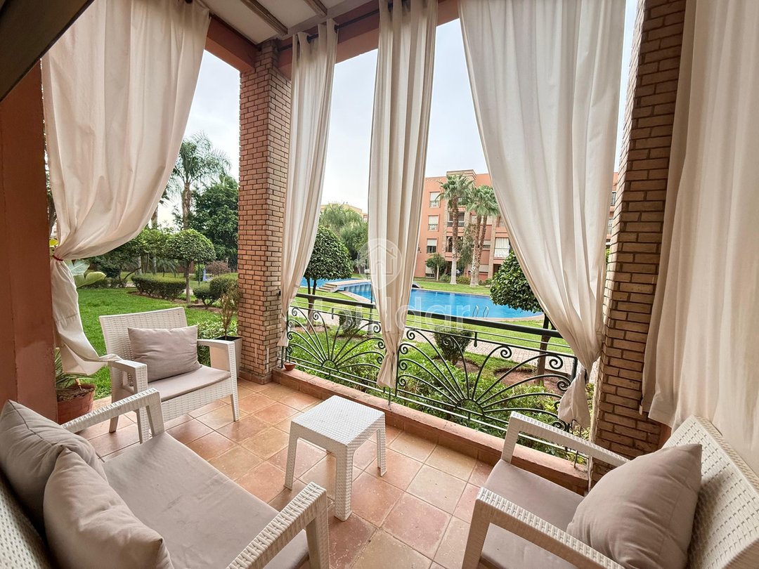 Charmant Appartement à Marrakech : Confort, Piscine et Balcon - Photo 5