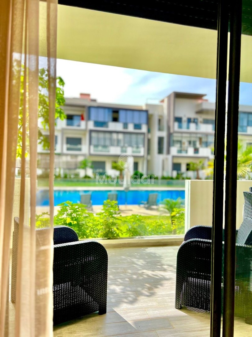 Wspaniałe, umeblowane mieszkanie do wynajęcia w Dar Bouazza z basenem - Photo 3