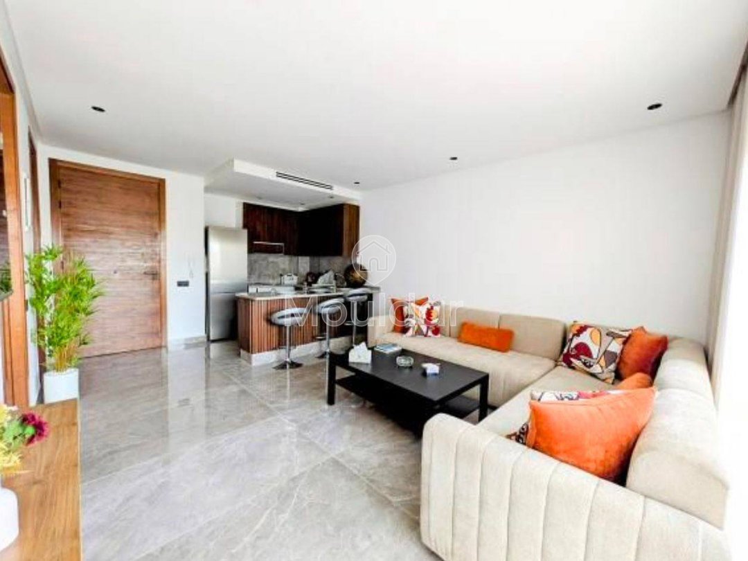 Studio Meublé à Louer à Casablanca Finance City avec Balcon - Photo 1