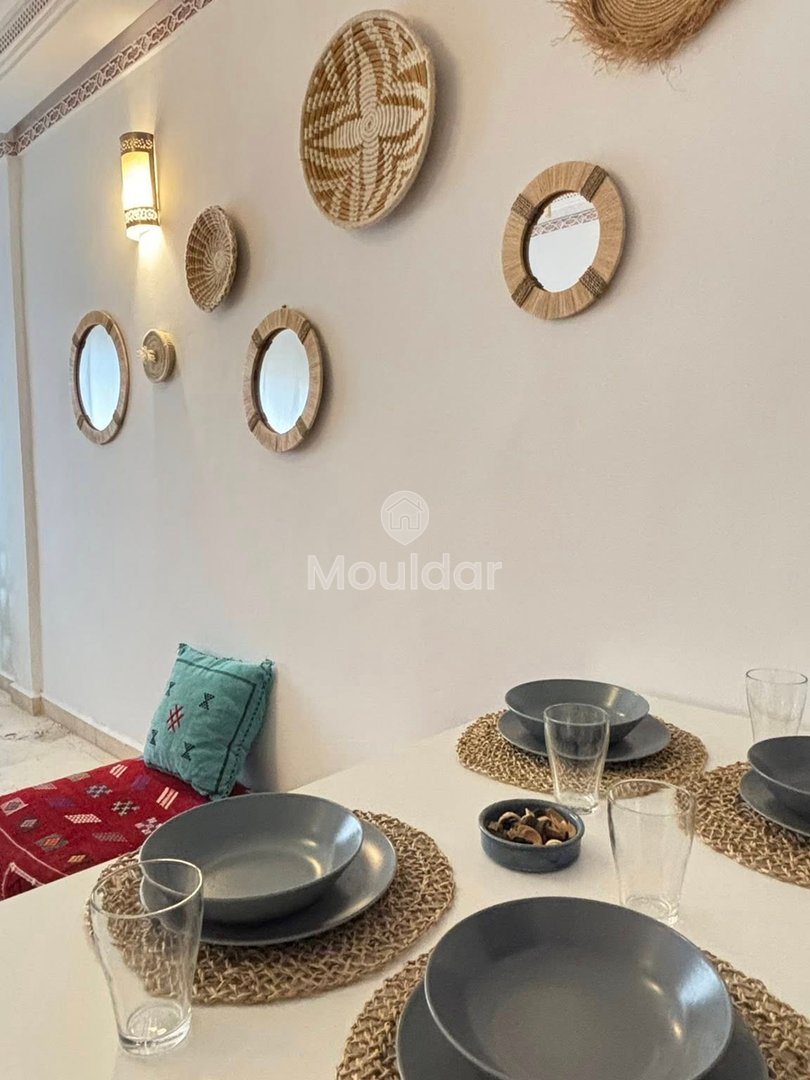 Marrakeş'te balkonlu ve yüzme havuzlu 2 odalı daire kiralık - Photo 7