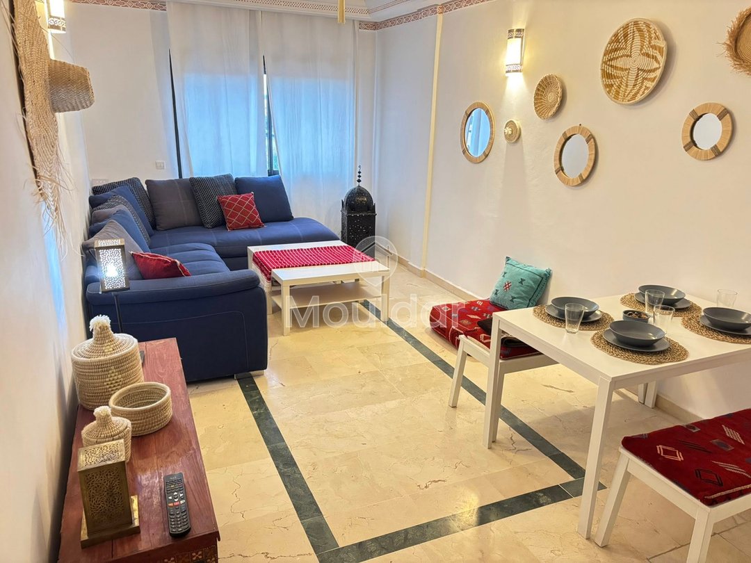 Marrakeş'te balkonlu ve yüzme havuzlu 2 odalı daire kiralık - Photo 3