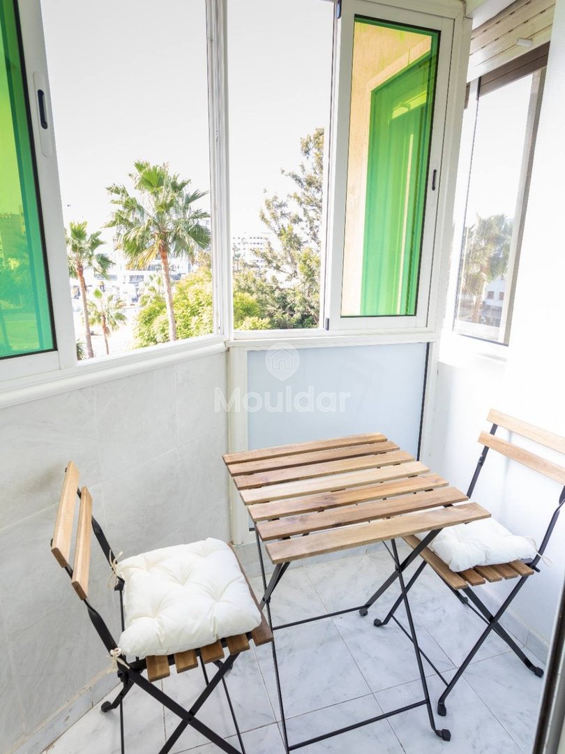 Möblierte Wohnung zu vermieten mit Balkon in Casablanca - 2 Schlafzimmer - Photo 5