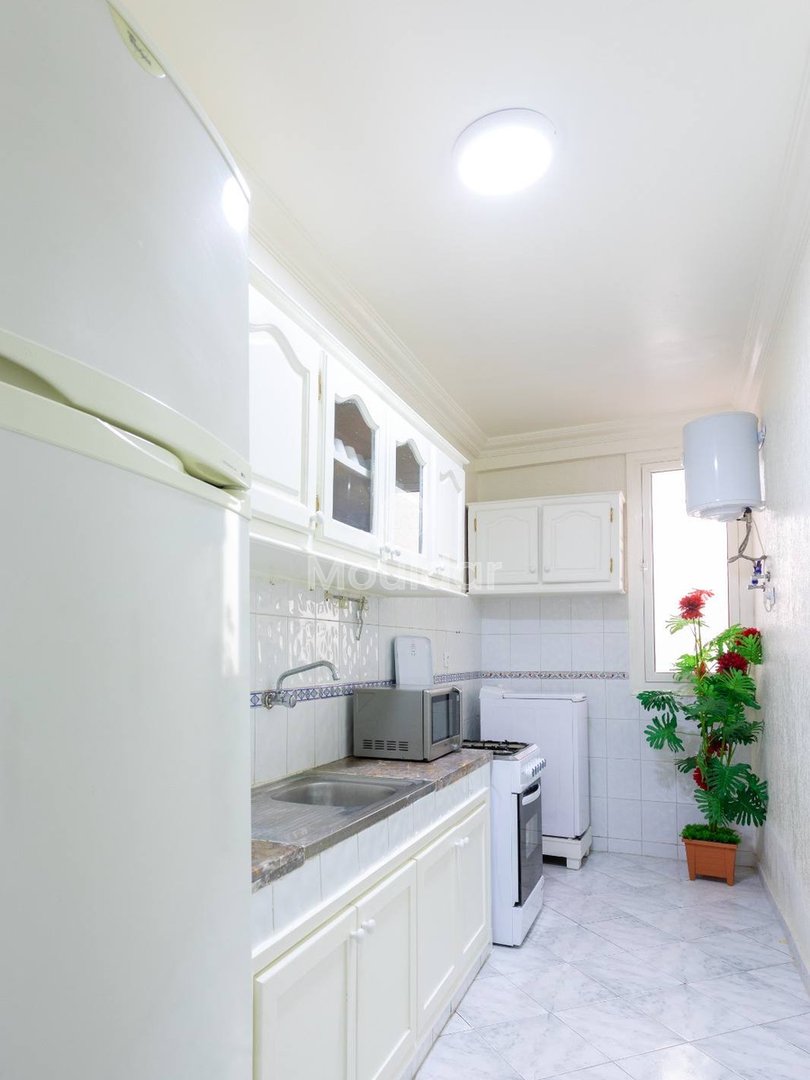 Möblierte Wohnung zu vermieten mit Balkon in Casablanca - 2 Schlafzimmer - Photo 7