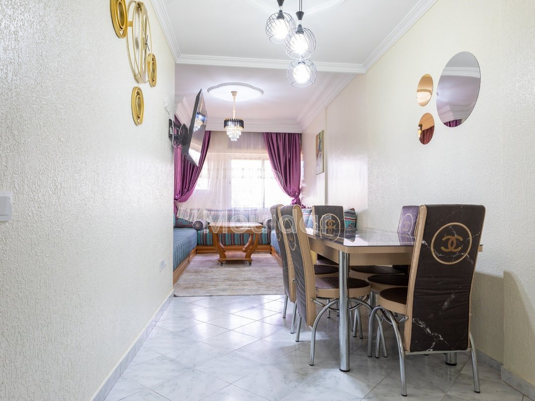 Möblierte Wohnung zu vermieten mit Balkon in Casablanca - 2 Schlafzimmer - Photo 2