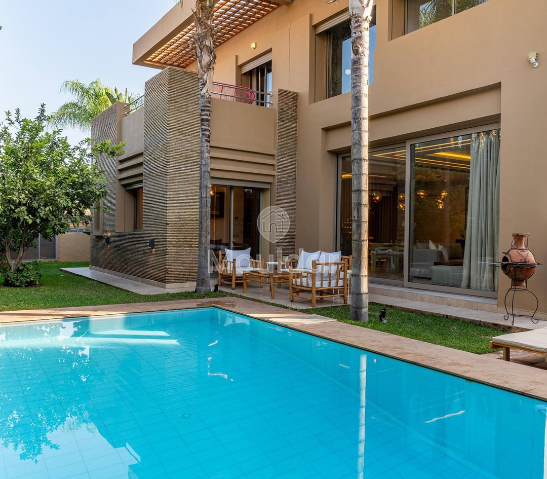 فيلا فاخرة في مراكش: 3 غرف نوم مع مسبح وأمن - Photo 26