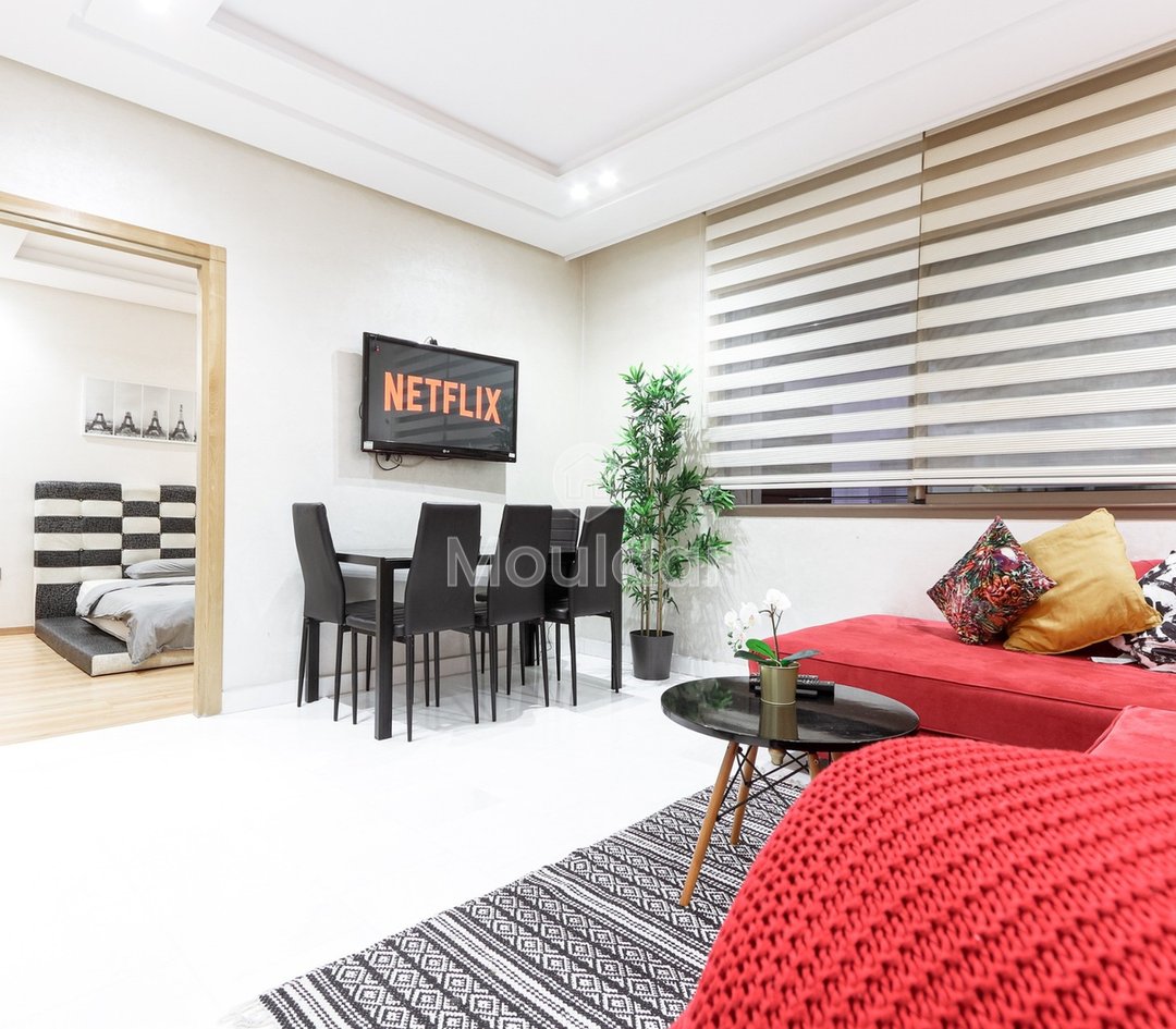 استوديو حديث للإيجار في المعاريف، الدار البيضاء - غرفة نوم واحدة - Photo 3