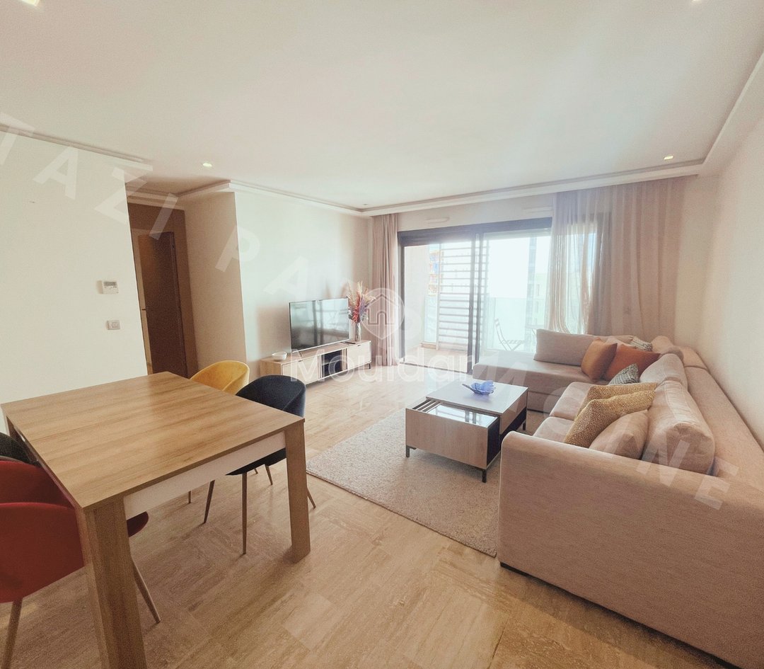 شقة مفروشة للإيجار مع تراس في مدينة كازابلانكا المالية - Photo 2