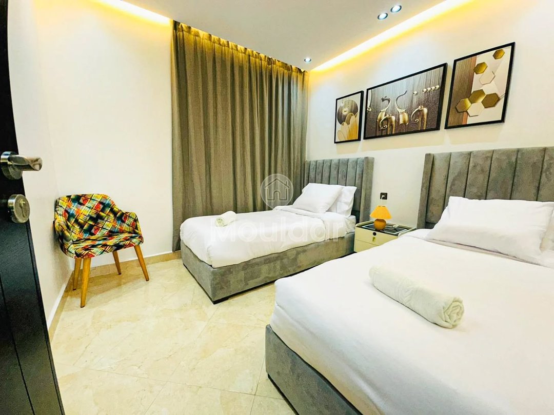 Ontsnap naar Tanger: Appartement met 2 Slaapkamers, Balkon en Beveiliging - Photo 7