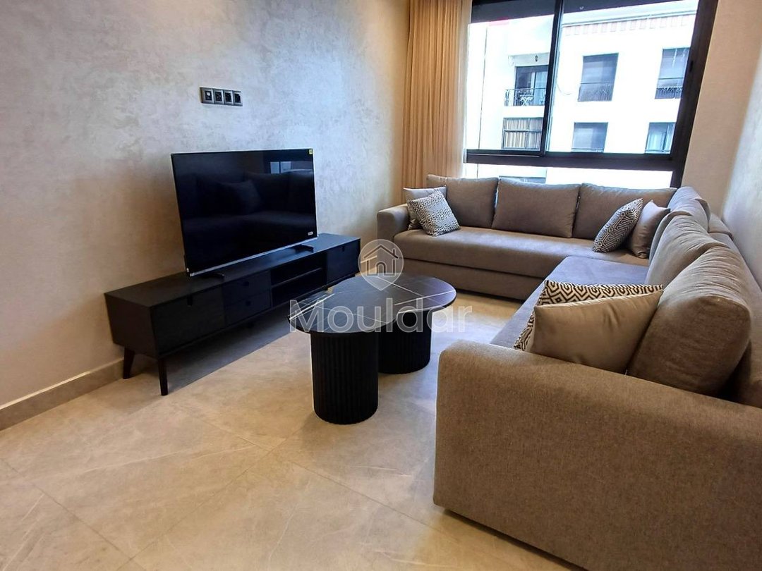 Garsonieră Mobilată de Închiriat cu Balcon în Casablanca - Val Fleuri - Photo 1