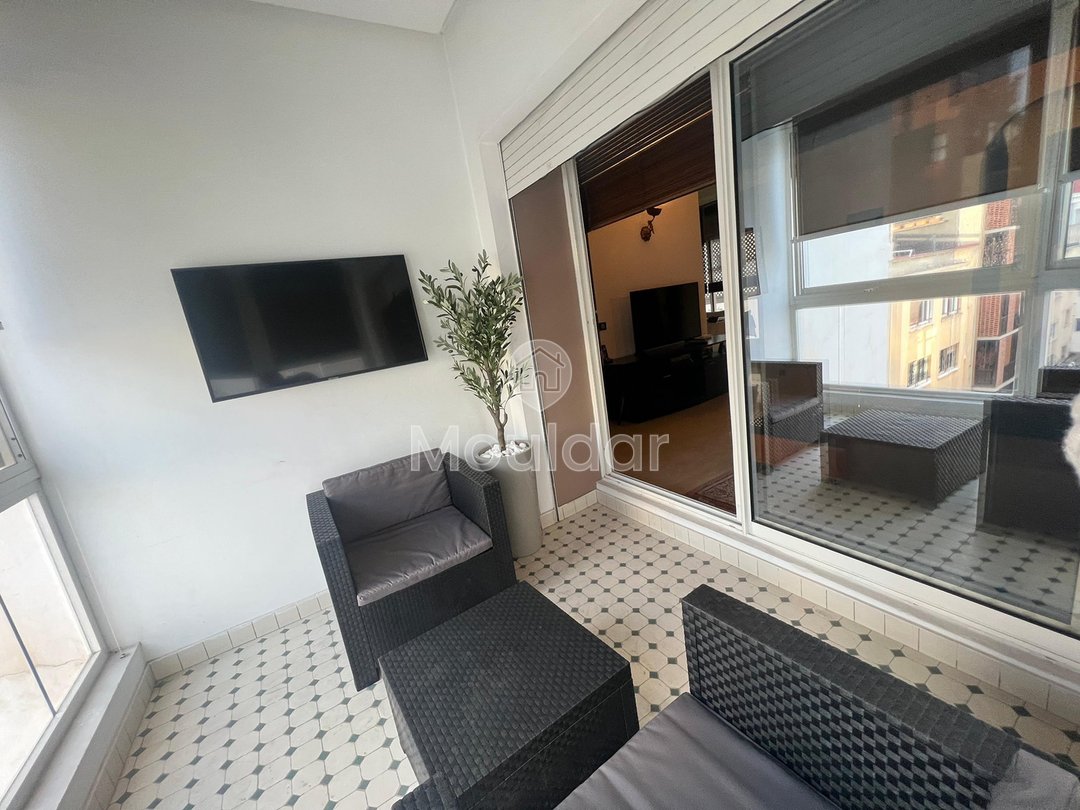 Bel Appartement Meublé a Casablanca Gauthier con Balcone e Sicurezza - Photo 6
