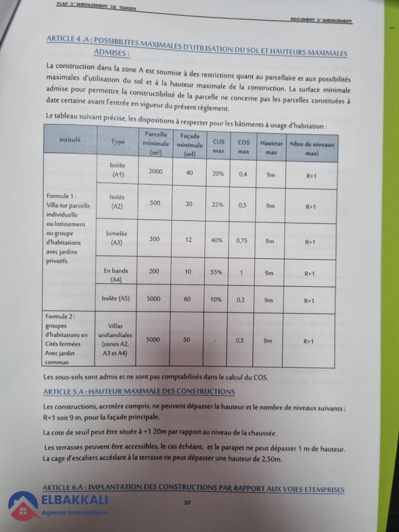 Terreno en venta en Tánger montado Jbel Kbir: 907 m² ideal - Photo 4